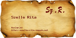 Szelle Rita névjegykártya